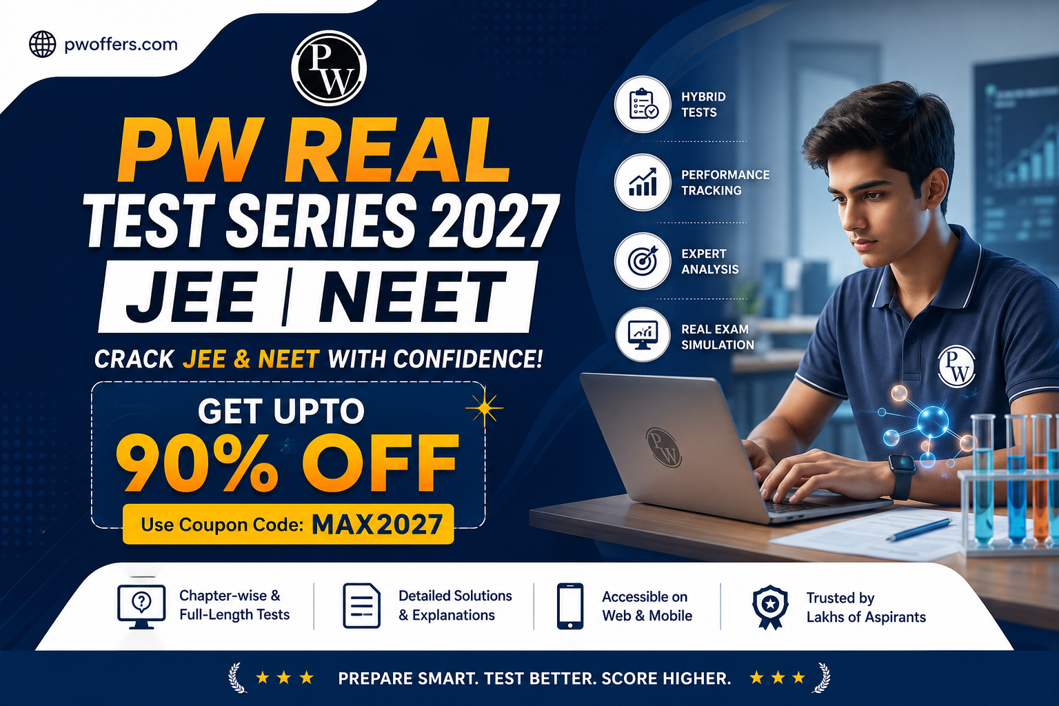PW REAL Test Series 2027 Coupon Code – Get 90% Off JEE & NEET RTS