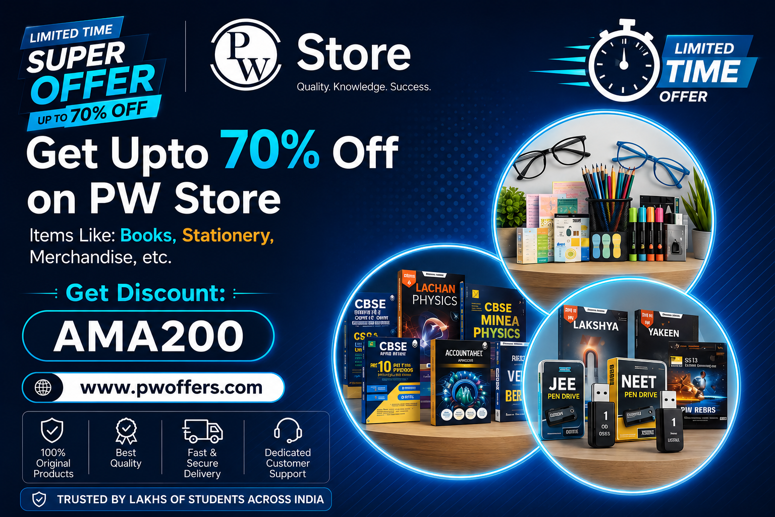 PW Store Coupon Code 2026 – Get Up to 70% Off | AMA200